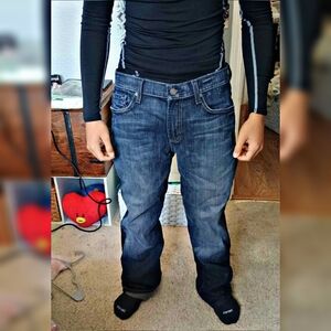 7 For All Mankind Blue Relaxed Jeans